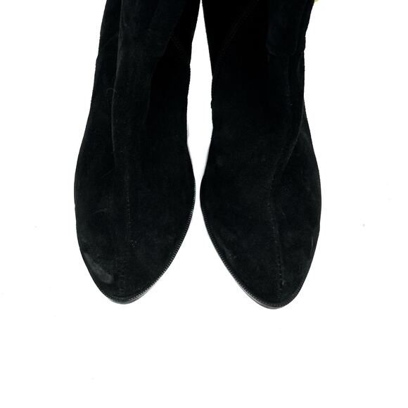 Paul Green Black Suede Over-the-Knee Boots | Equestrian Chic Meets Euro Street - Picture 6 of 16